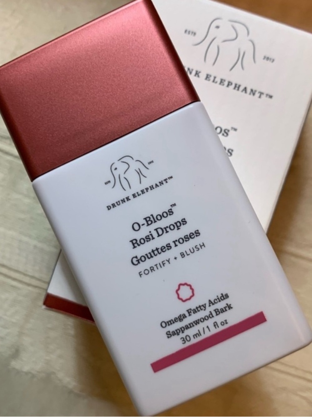 Drunk Elephant Rosi Drops O-Bloos Rosy Glow Serum Blush 1oz New In Box